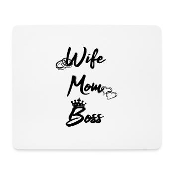Femme Maman Femme Maman Patron Fête des Mères Cadeau de Fête du Patron - Tapis de souris (format paysage) - blanc - Devant