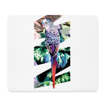 budgerigar - Mouse Pad (horizontal) - white - Front