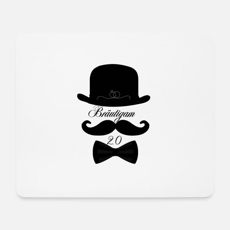 Bräutigam - Mousepad (Querformat) - Weiß