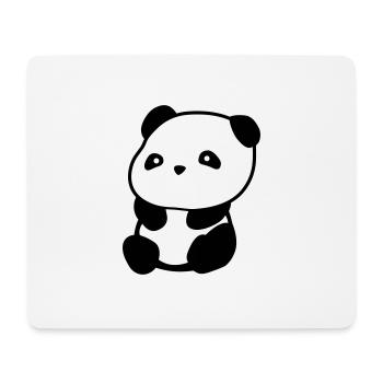 Panda - Tapis de souris (format paysage) - blanc - Devant