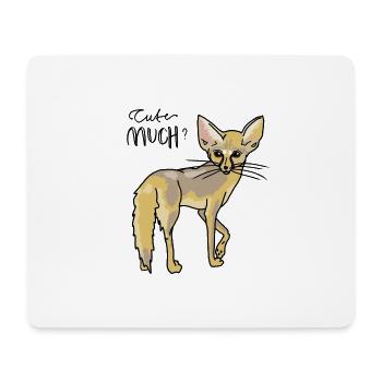Petit renard du désert - Mignon beaucoup? - Tapis de souris (format paysage) - blanc - Devant