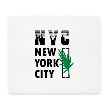 NYC York City USA New York Mode Shirt - Mousepad (Querformat) - Weiß - Vorne