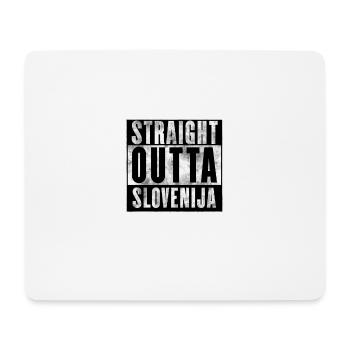 Straight Outta Slovenija | Slovénie Jugo Balkans - Tapis de souris (format paysage) - blanc - Devant