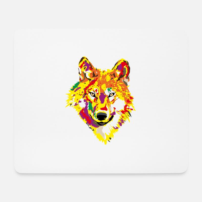 Erwecke Dein Alpha - Stärke Deinen Wolfsgeist - Mousepad (Querformat) - Weiß