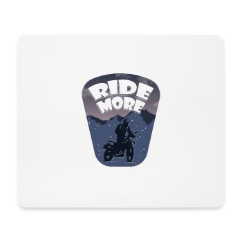 Ride More - Motorcycle - Mouse Pad (horizontal) - white - Front