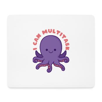 I can multitask Oktopus - Mousepad (Querformat) - Weiß - Vorne