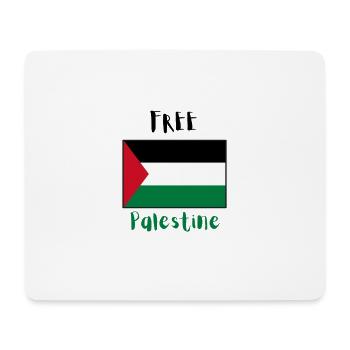 Free Palestine - Tapis de souris (format paysage) - blanc - Devant