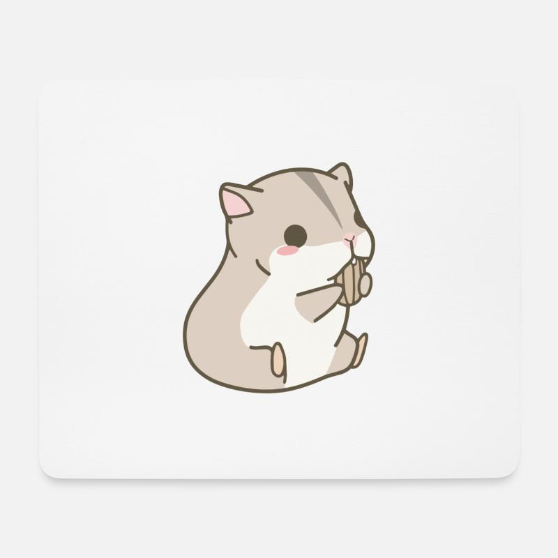 Hamster - Mousepad (Querformat) - Weiß