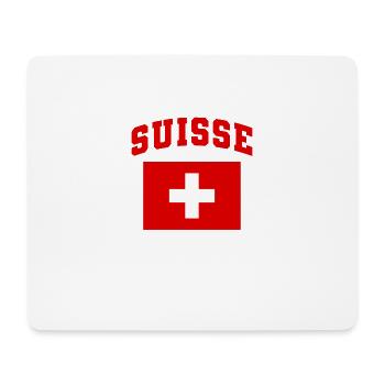Schweiz Schweizer Fahne Fanshirt Suisse Geschenk - Mousepad (Querformat) - Weiß - Vorne