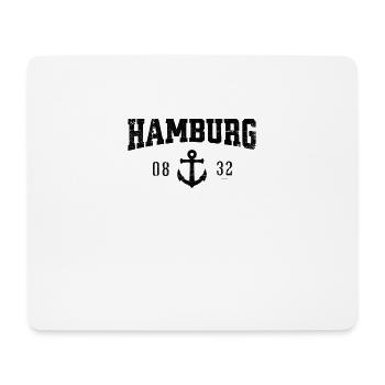 Hamburg Hafen Anker Fan Hamburg Gift - Mouse Pad (horizontal) - white - Front