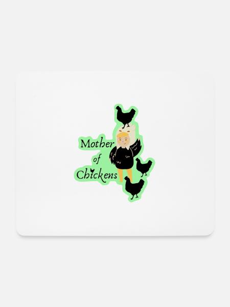 Motherofchickens - Mousepad (Querformat) - Weiß