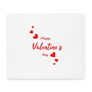 Valentine Happy Valentine - Mousepad (Querformat) - Weiß - Vorne