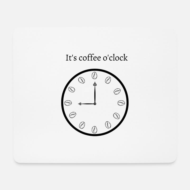 It's time for coffee - Mouse Pad (horizontal) - white