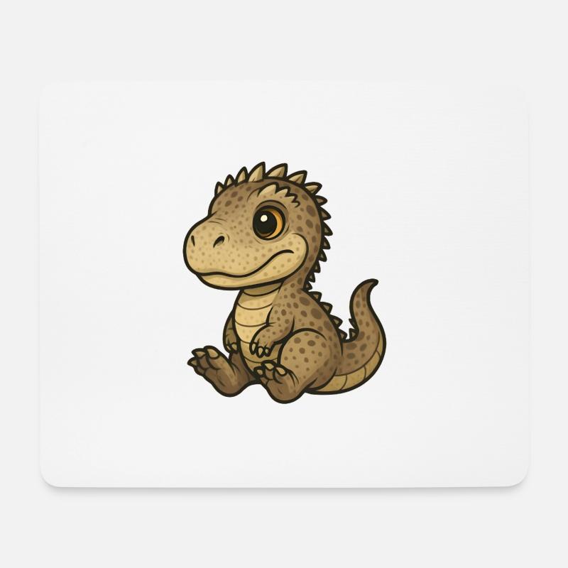 Carcha Chibi - Mousepad (Querformat) - Weiß