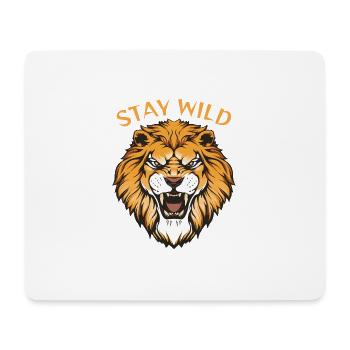 stay wild - Mouse Pad (horizontal) - white - Front