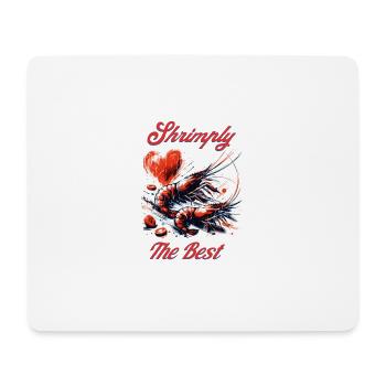 Shrimply the best word game - Mouse Pad (horizontal) - white - Front