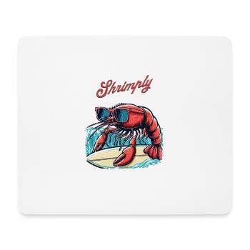 Crevettes, le meilleur jeu de mots - Tapis de souris (format paysage) - blanc - Devant