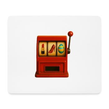 Einarmiger Bandit mit Accessoires  - Mousepad (Querformat) - Weiß - Vorne