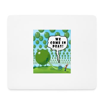 NOUS venons en pois! - Tapis de souris (format paysage) - blanc - Devant