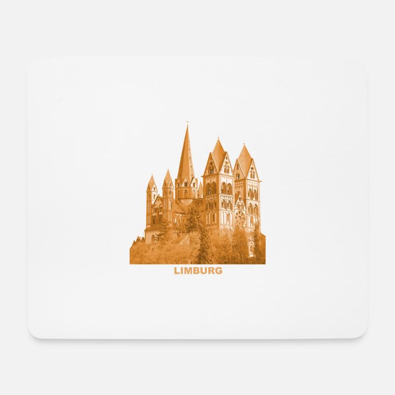 Limburg Dom Bistum Lahn Hessen - Mousepad (Querformat) - Weiß