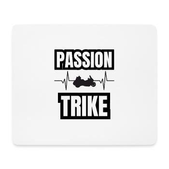 passion trike - Tapis de souris (format paysage) - blanc - Devant
