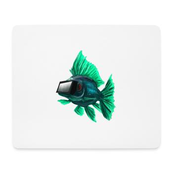 Fish_01 - Tapis de souris (format paysage) - blanc - Devant