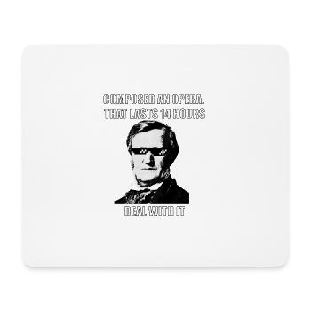 Musik Meme Wagner "14 Hours" - Mousepad (Querformat) - Weiß - Vorne