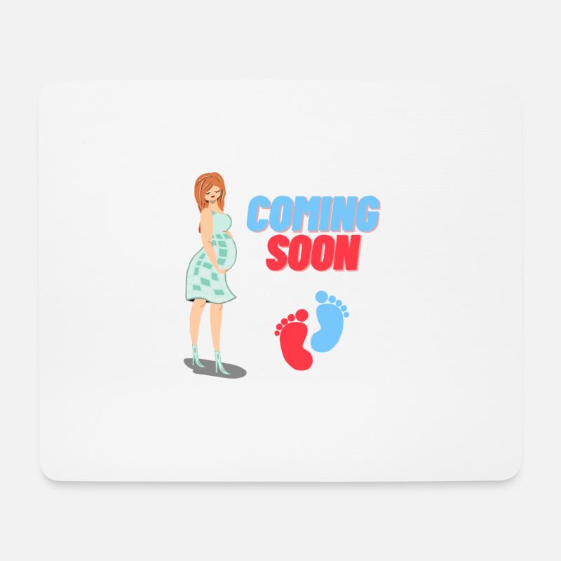 Pregnancy announcement - Mouse Pad (horizontal) - white