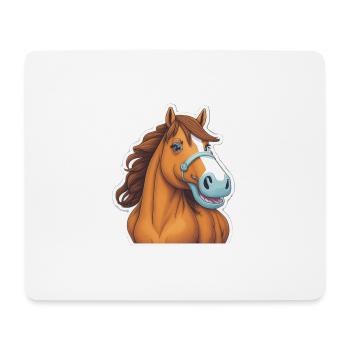 Pferd Horse Pferdeliebhaber Pferdebesitzer - Mousepad (Querformat) - Weiß - Vorne