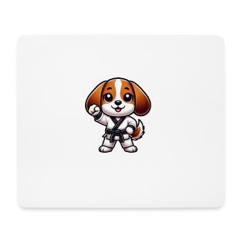 Cute Beagle Cookie Cartoon Sweet Toy - Mouse Pad (horizontal) - white - Front