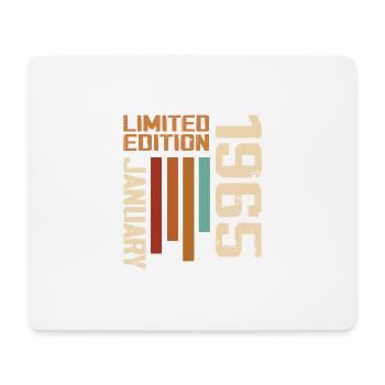 Janvier 1965 - 1965 Janvier Cadeau Anniversaire - Tapis de souris (format paysage) - blanc - Devant