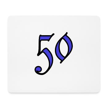 50. 50 YEARS. 50th ANNIVERSARY. 50 YEARS ANNIVERSARY. - Mouse Pad (horizontal) - white - Front