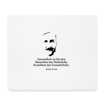 Zweig: Gesundheit ist für den Menschen das Natürl - Mousepad (Querformat) - Weiß - Vorne