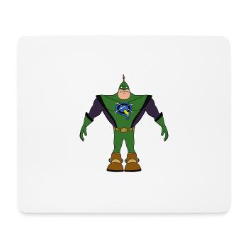 Capitaine Qwark - Tapis de souris (format paysage) - blanc - Devant