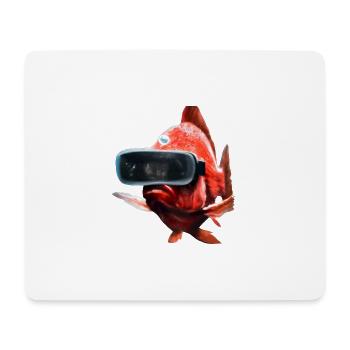 Fish_02 - Tapis de souris (format paysage) - blanc - Devant