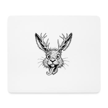 Raurackl - Tapis de souris (format paysage) - blanc - Devant