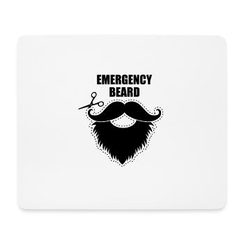 Schnurrbart Bart hipster - Mousepad (Querformat) - Weiß - Vorne