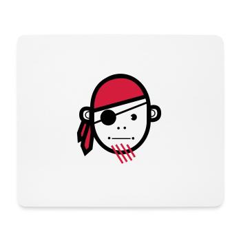 Pirat | Piraten | Seeräuber | Freibeuter | Seemann - Mousepad (Querformat) - Weiß - Vorne