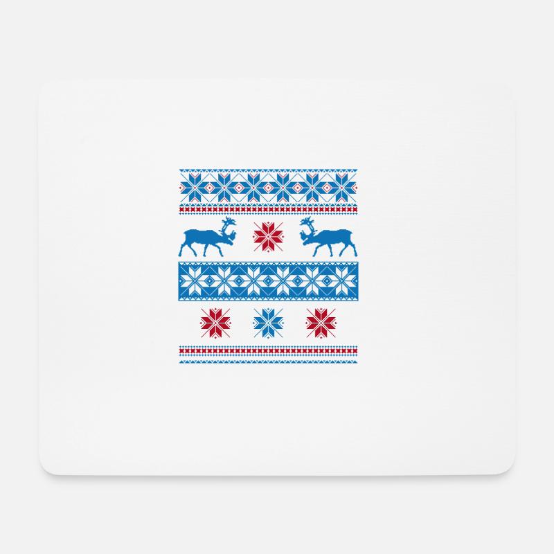 Norwegian sweater - Mouse Pad (horizontal) - white