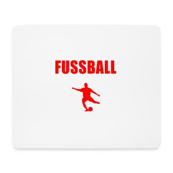 Fussball was sonst - Mousepad (Querformat) - Weiß - Vorne