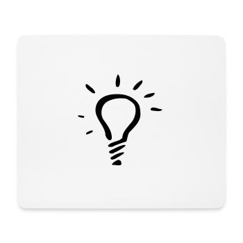 Glueh ampoule - Tapis de souris (format paysage) - blanc - Devant