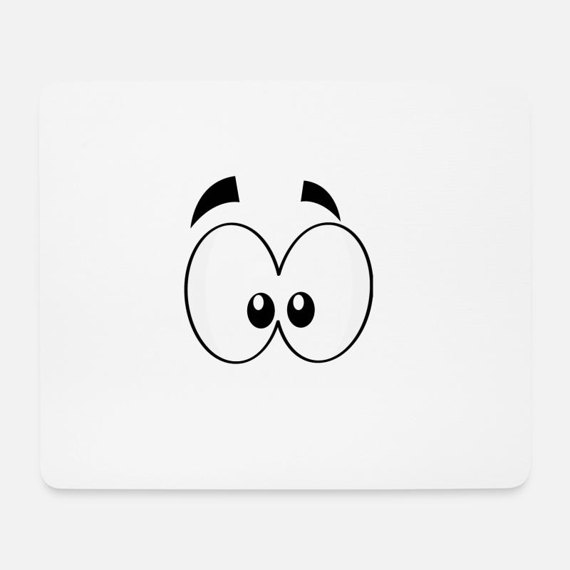 Augen - Mousepad (Querformat) - Weiß