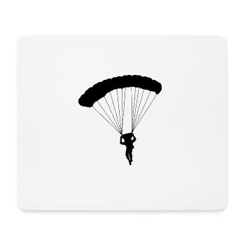 parachute fallschirmspringen parachuting skydiver - Mousepad (Querformat) - Weiß - Vorne