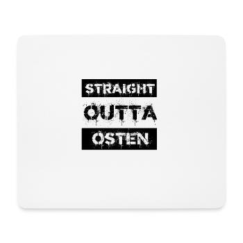 Straight Outta Osten Geschenk Ossi - Mousepad (Querformat) - Weiß - Vorne