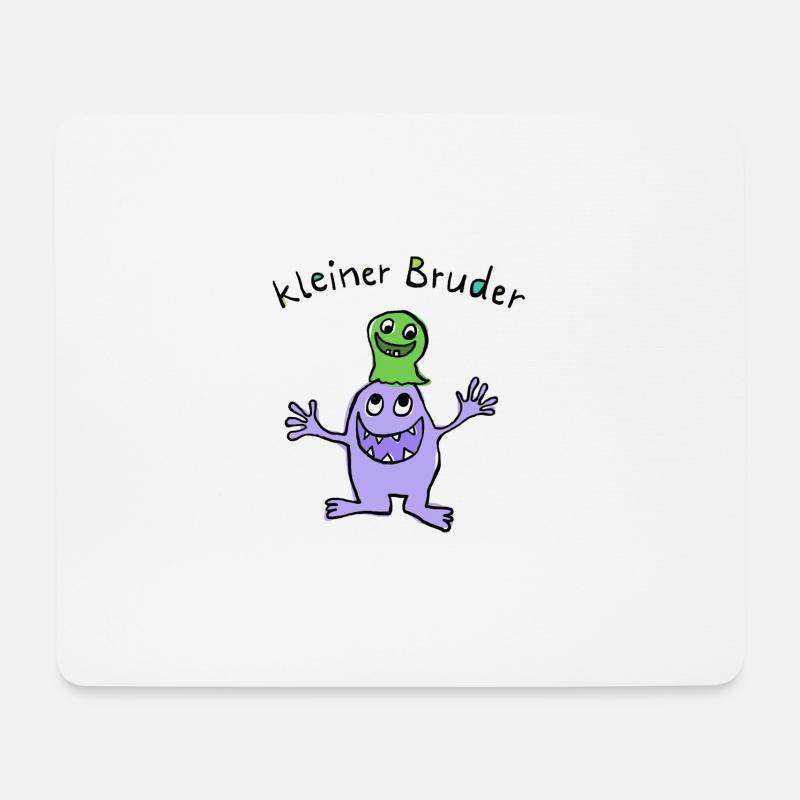little brother - Mouse Pad (horizontal) - white