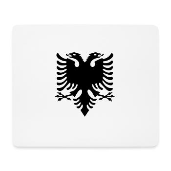 Double headed eagle emblem icon gift sign - Mouse Pad (horizontal) - white - Front