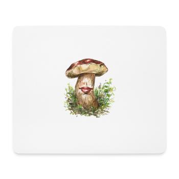 Embrasse-moi! / Fungus / champignons / Surréalisme - Tapis de souris (format paysage) - blanc - Devant