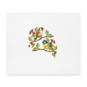 Vögel - Mousepad (Querformat) - Weiß - Vorne
