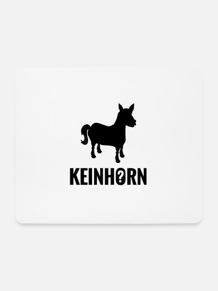 Keinhorn nicht Einhorn - Geschenk Idee - Mousepad (Querformat) - Weiß