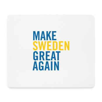 Make Sweden Great Again - Mousepad (Querformat) - Weiß - Vorne